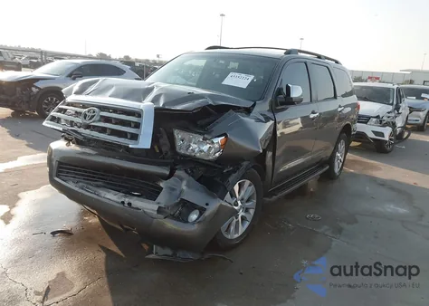 2008 Toyota Sequoia Limited 5.7L V8 z USA, uszkodzony, nr VIN 5TDZY68A98S005982